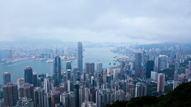 timelapse 4k Video von Hong Kong von Tag zu Nacht