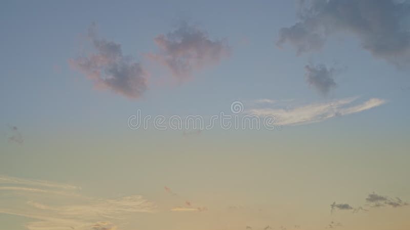 Timelapse: moving cloud at beautiful sunset stock video