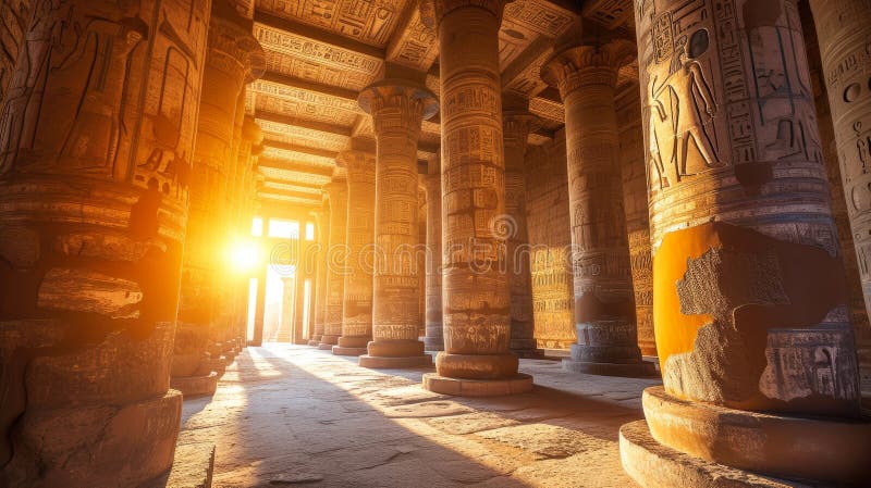 Timeless Treasures: Egypt\'s Architectural Marvels. royalty free illustration