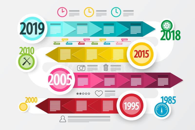Timeline - Technology Roadmap stock illustration Timeline - Technology Roadmap stock illustration