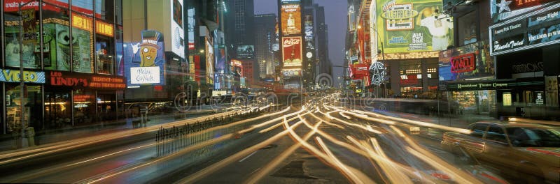 Times Square la nuit image libre de droits Times Square la nuit image libre de droits
