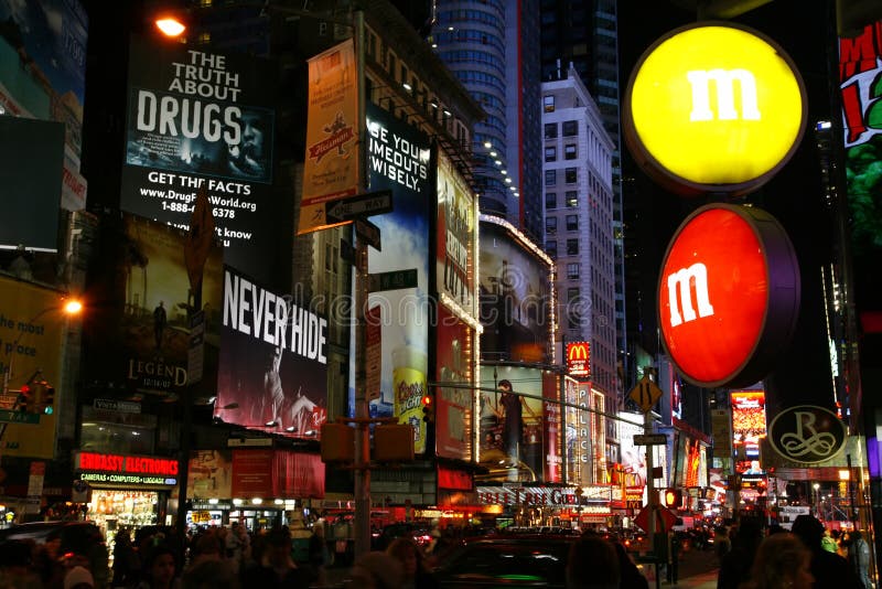 Times Square New York City de mémoire de M&amp;M