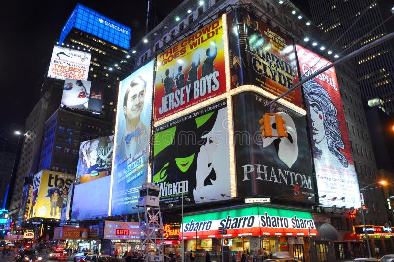 Times Square at night, New York City