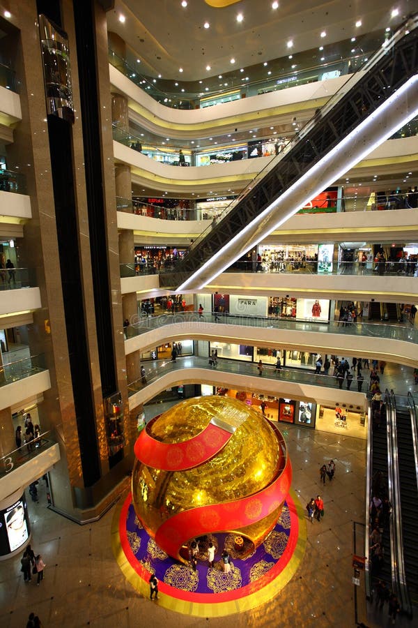  Times  Square  Shopping  Mall  Hong  Kong  Editorial Stock 