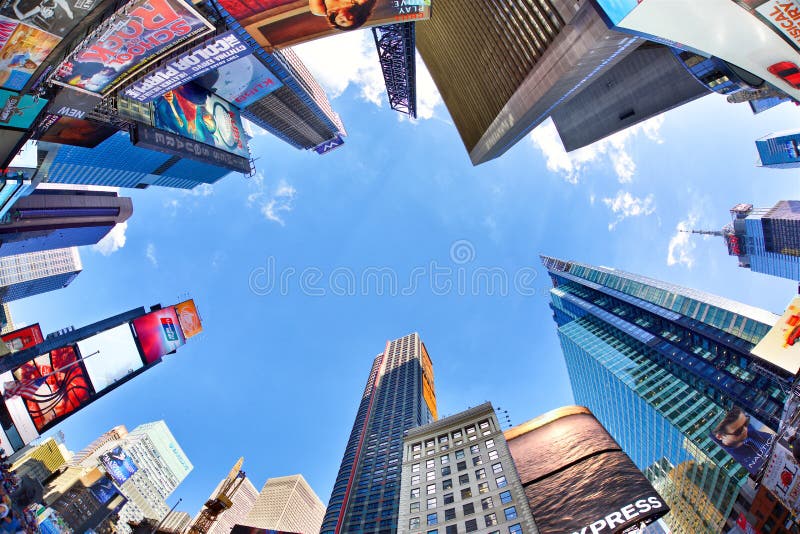 Times Square advertising editorial stock photo. Image of landmark ...