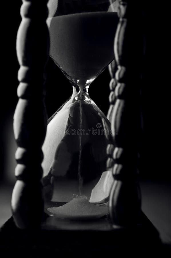 Timglaset tar tid på royaltyfria bilder