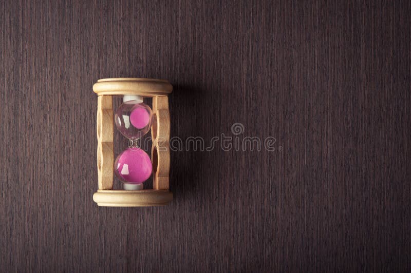 Timglaset tar tid på royaltyfri bild