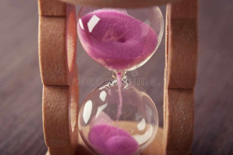 Timglasklocka arkivfoton