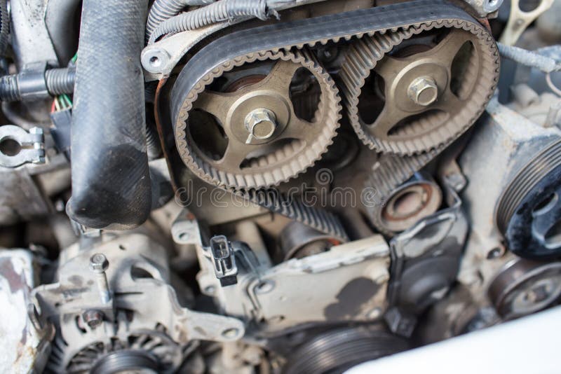 Timing belt stock photos Timing belt stock photos
