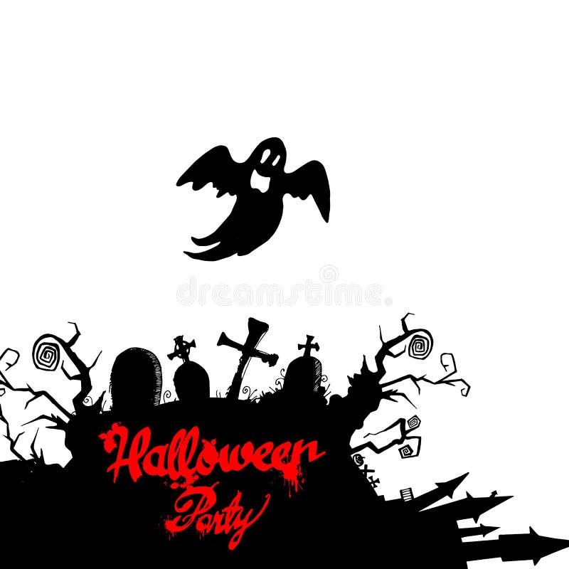Timore spettrale del fumetto dell'illustrazione di Halloween di vettore del fantasma illustrazione vettoriale Timore spettrale del fumetto dell'illustrazione di Halloween di vettore del fantasma illustrazione vettoriale