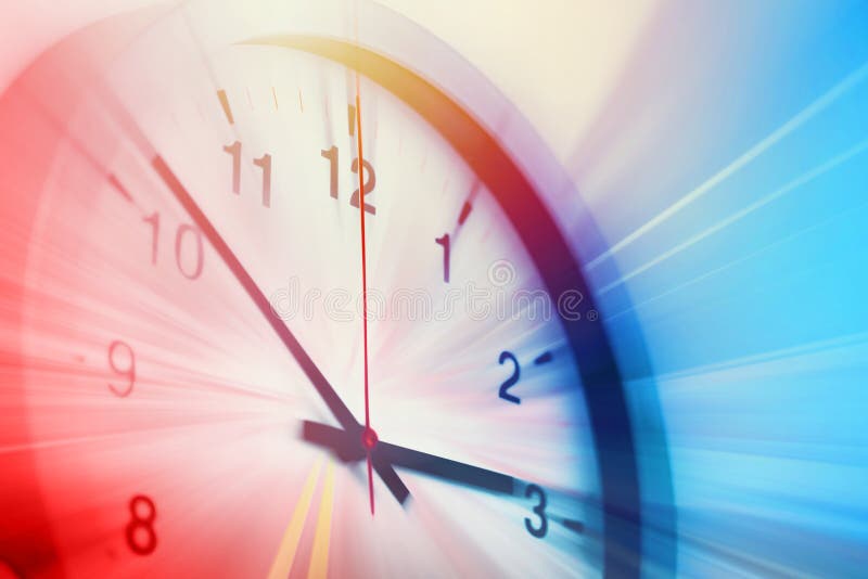 Timp de lucru în regim de urgență pentru trecerea rapidă a vitezei rapide pentru programul de lucru în regim de urgență în timp stock image