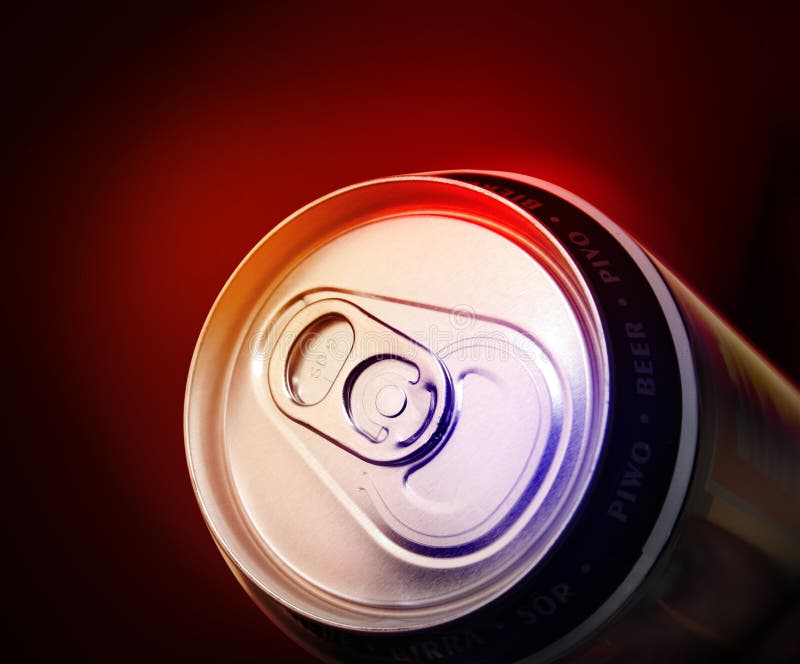 Tin of beer stock photo. Image of gloss, cola, unhealthy 4923962