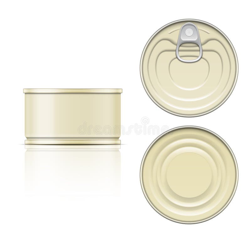 Download Gold Yellow Tin Can With Ring Pull Top View Vector Illustration Packaging Object Stock Vector Illustration Of Dinner Copyspace 122854239 PSD Mockup Templates