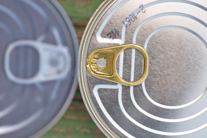 Tin can with ring pull stock image. Image of isolated 113674661