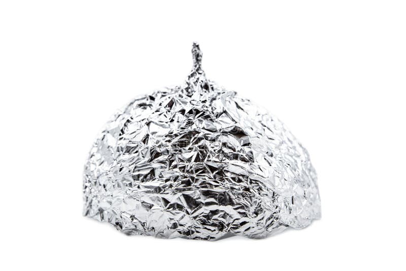 Tin Foil Hat Isolated on White Background, Symbol for Conspiracy Theorie  Stock Image - Image of fake, pandemie: 183925549