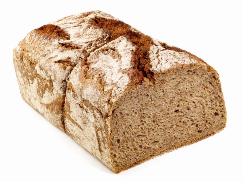 Tin Loaf Bread on White Background Isolated Stock Photo Image of