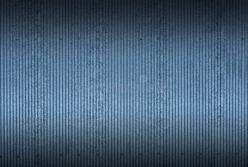 Tin texture and pattern background. Industrial and building fence or metal sheets of blue tin