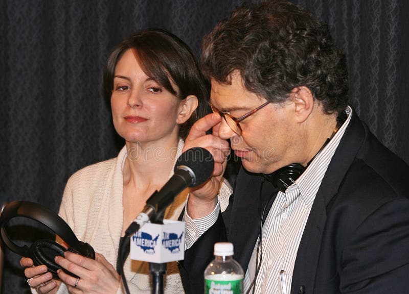 Tina Afektowany i Al Franken, obraz stock Tina Afektowany i Al Franken, obraz stock