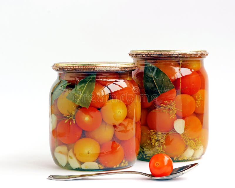 Tinned Cherry Tomatoes Glass Jars Stock Photos - Free & Royalty-Free ...