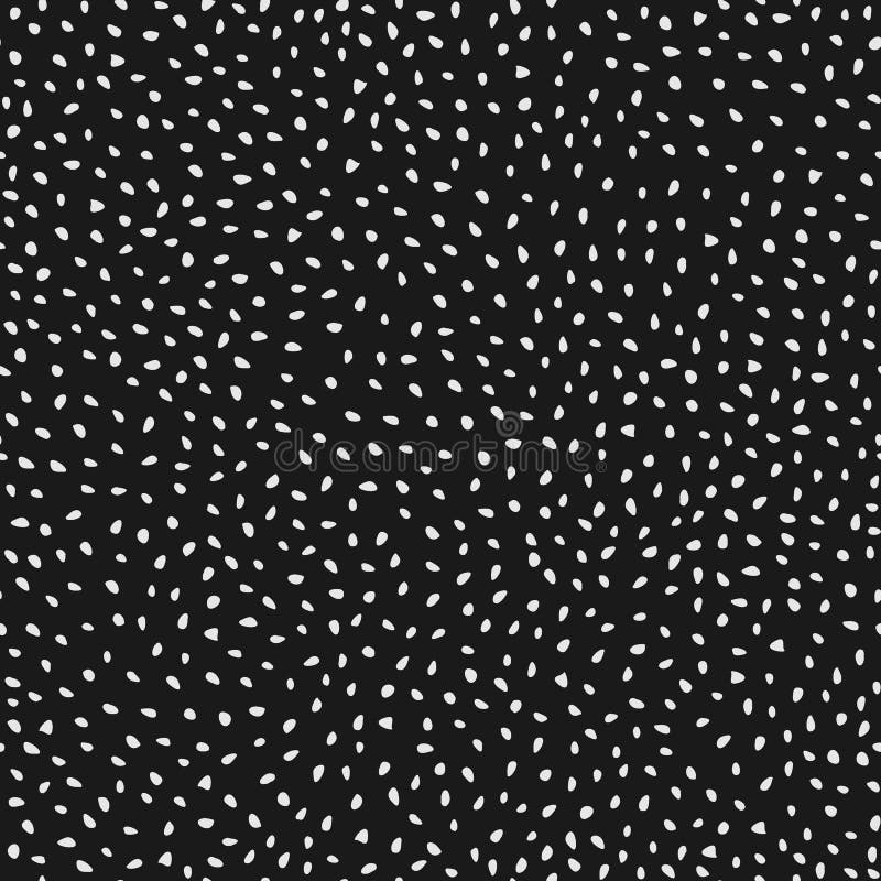 A tinta branca tirada mão dá forma ao teste padrão sem emenda no fundo preto ilustração stock A tinta branca tirada mão dá forma ao teste padrão sem emenda no fundo preto ilustração stock