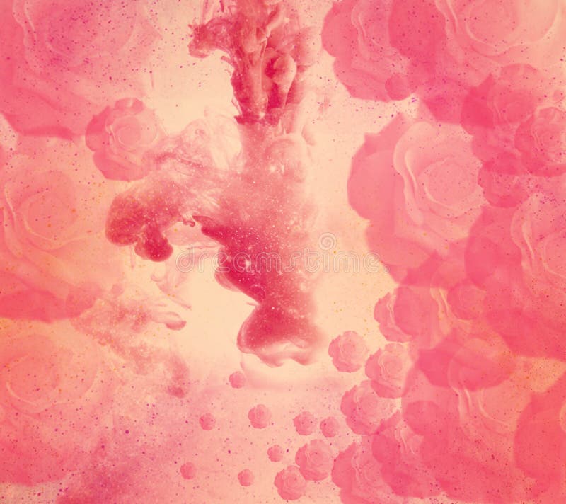 Tinta colorida en agua abstraiga el fondo Color del humo fotografía de archivo Tinta colorida en agua abstraiga el fondo Color del humo fotografía de archivo