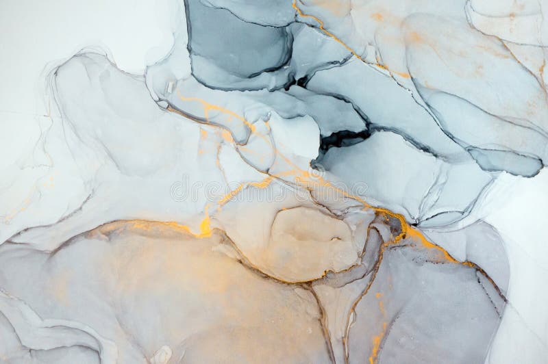 Tinta de alcohol, pintura abstracta. imagenes de archivo