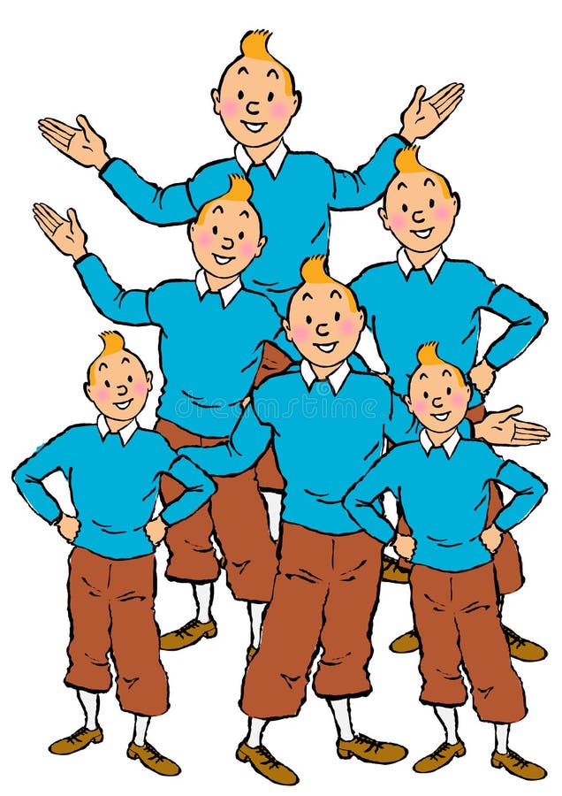 Tintin cartoon editorial stock image. Illustration of editorial - 107434594