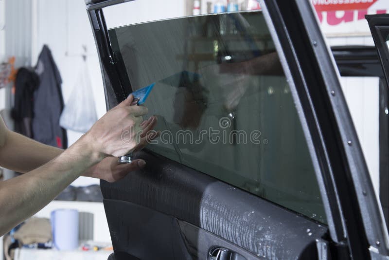 Tinting of Car Windows.Window Film for Car Stock Photo Image of tint