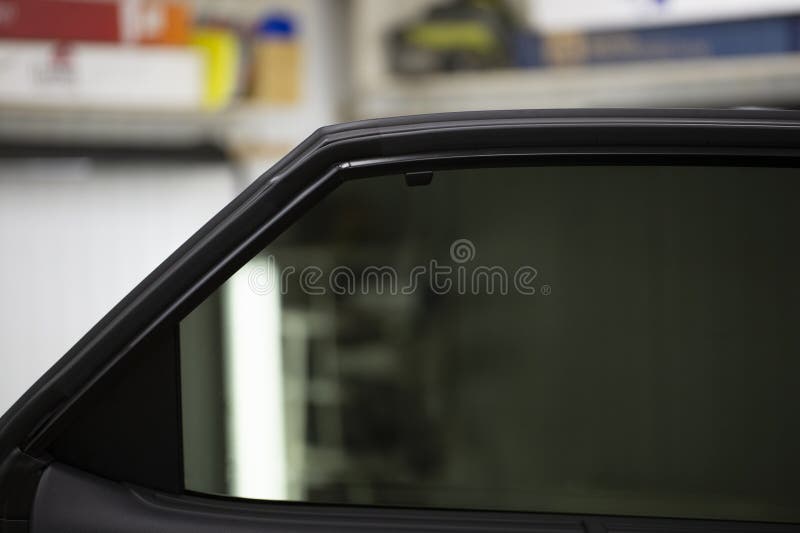 Tinting of Car Windows.Window Film for Car Stock Photo Image of glass