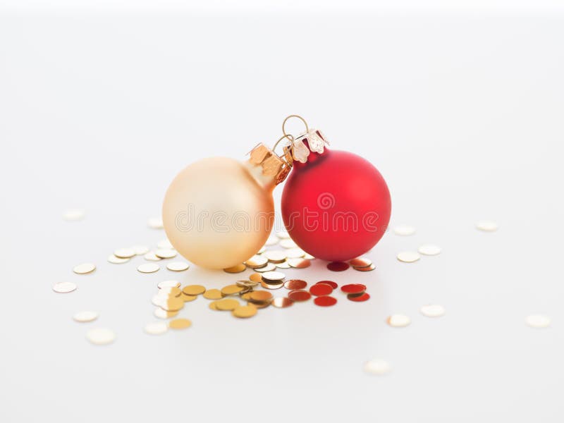 Tiny christmas globes joined together