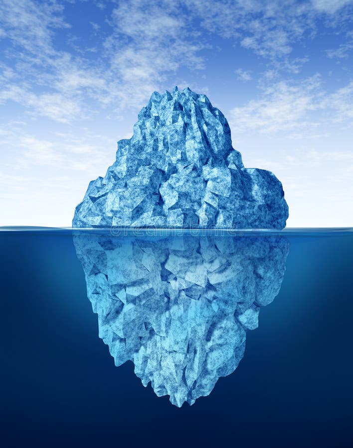 Tip of the Iceberg stock photo. Image of huge, floating - 22947328