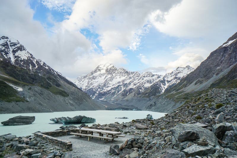 Top ceberg with floating ices on blue lake in Mount Cook New Zealand stock photos Top ceberg with floating ices on blue lake in Mount Cook New Zealand stock photos