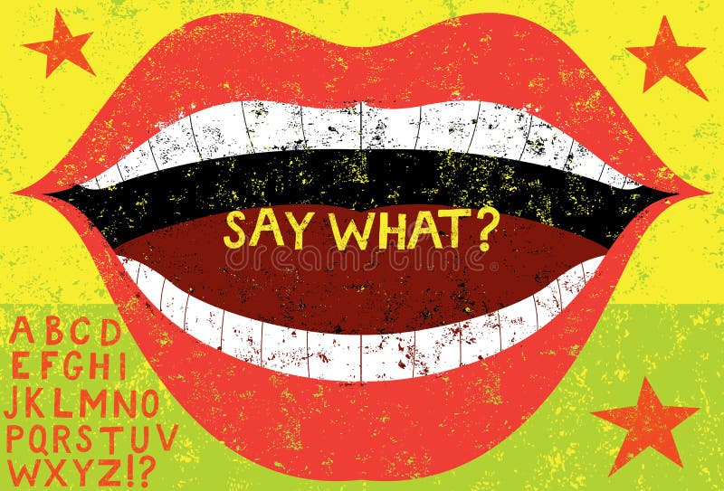 Tip of the tongue vector illustration Tip of the tongue vector illustration
