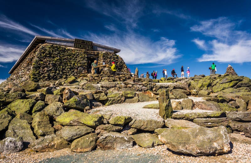 The Tip Top House, on Mount Washington, in the White Mountains o