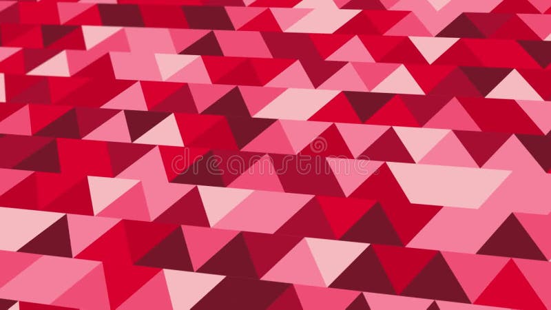 Tipar abstract animat cu elemente geometrice de fundal gradient de tonuri roșii vector illustration