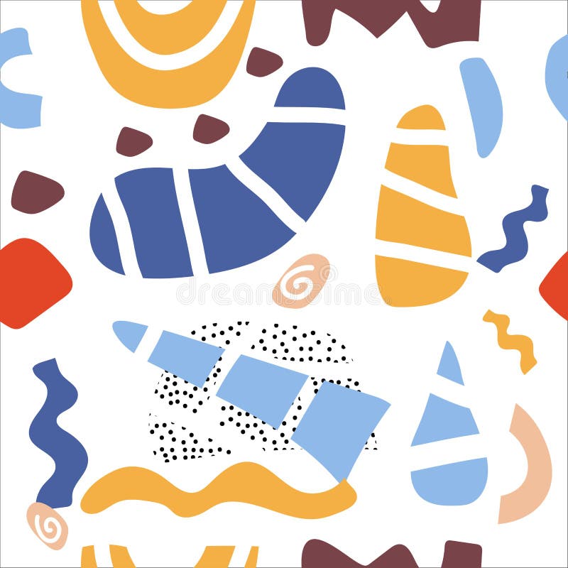 Tipar abstract fără sudură de forme diferite. utilizare pentru învelirea hârtiei de perete din material textil. vector vector illustration