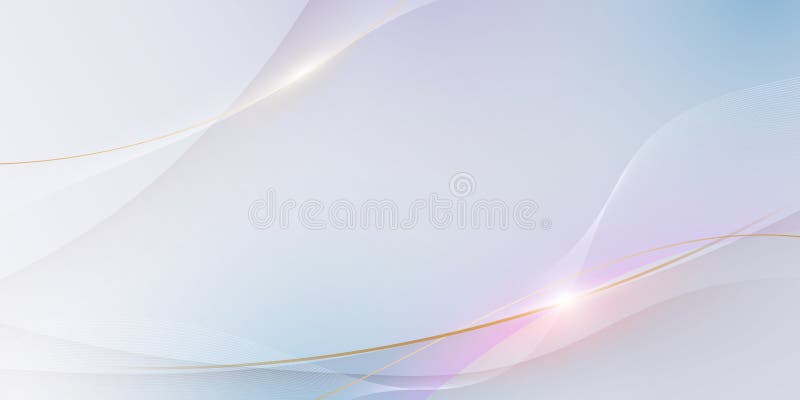 Tipar abstract pentru unda de aur alb-moale și textură pe fundalul gradientului gri deschis. Design linie netedă element vectorial vector illustration