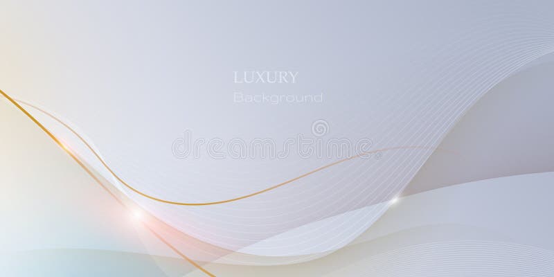 Tipar abstract pentru unda de aur alb-moale și textură pe fundalul gradientului gri deschis. stock illustration