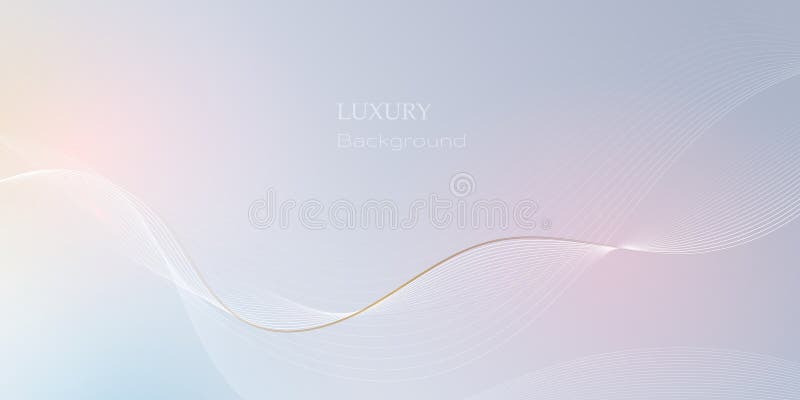 Tipar abstract pentru unda de aur alb-moale și textură pe fundalul gradientului gri deschis. vector illustration