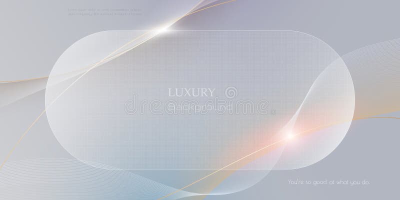 Tipar abstract pentru unda de aur alb-moale și textură pe fundalul gradientului gri deschis. Design linie netedă element vectorial royalty free illustration
