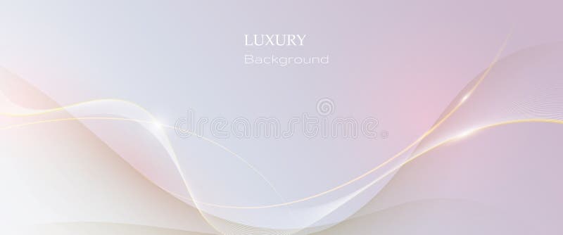 Tipar abstract pentru unda de aur alb-moale și textură pe fundalul gradientului gri deschis. Design linie netedă element vectorial stock illustration