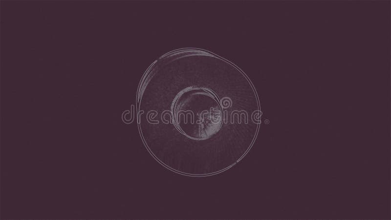 Tipar circular geometric variabil de fond abstract royalty free illustration