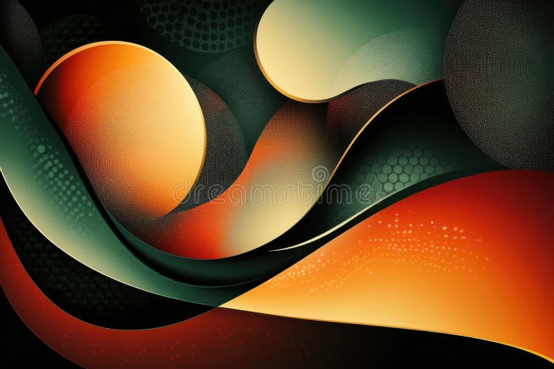 Tipar de undă abstract colorat cu formă circulară stock photo
