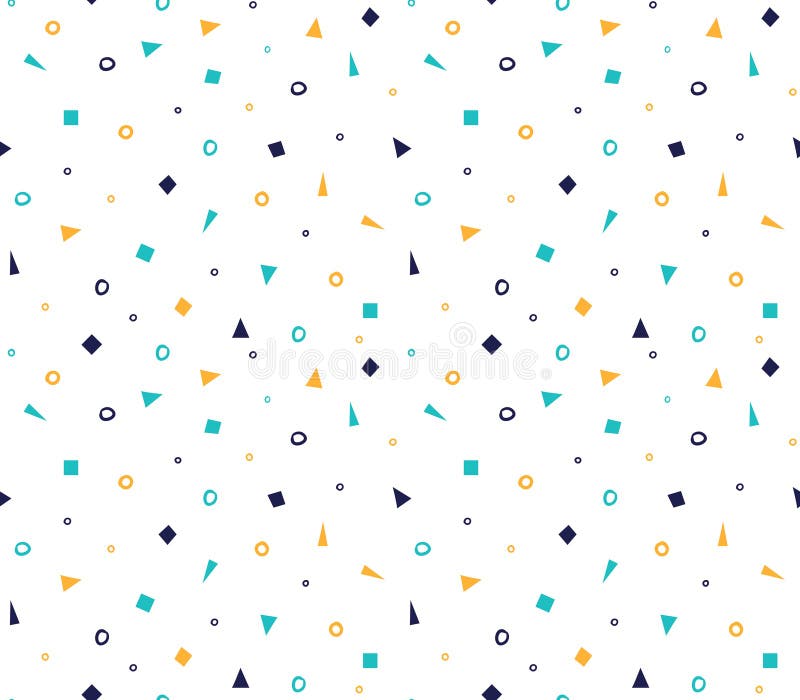 Tipar geometric impecabil cu elemente colorate de fond vectorial. vector illustration