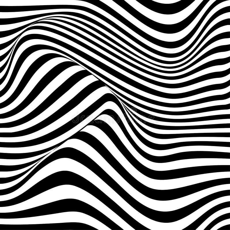 Tipar grafic vectorial vectorial fără sudură, cu linii de curbare. ornament alb-negru grafic monocrom. vector illustration
