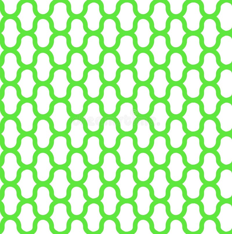 Tipar verde fără sudură, geometric, cu laț, pe fond alb. Model vectorial pentru fundal și ambalare royalty free illustration