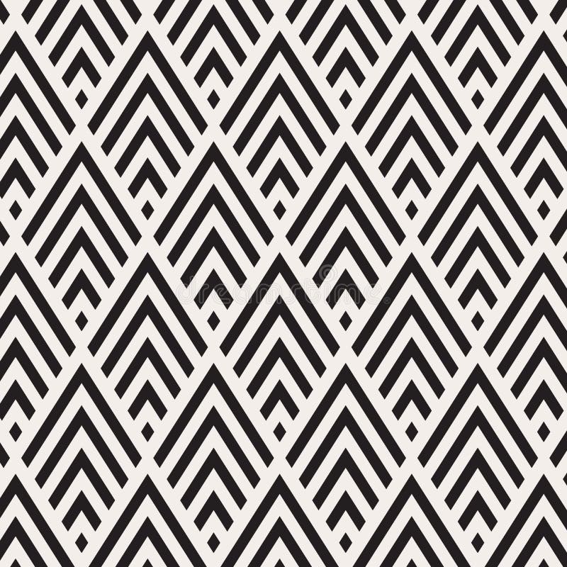 Tipar în zigzag. model clasic fără cusături cu simbolul. design vectorial royalty free illustration
