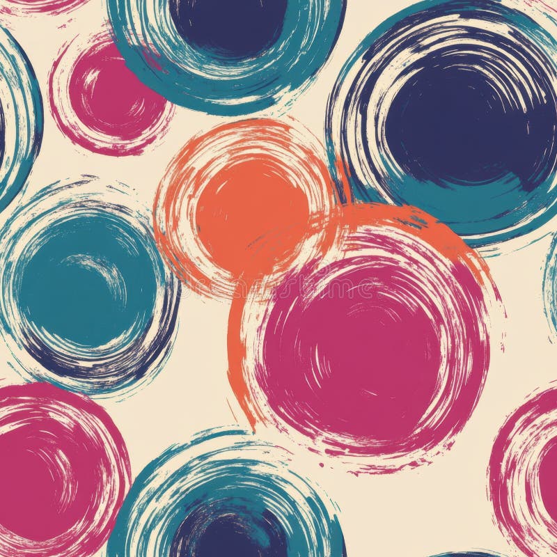 Tipare circulare abstracte vibrante cu vârfuri de culoare albastru roz și portocaliu royalty free stock photography