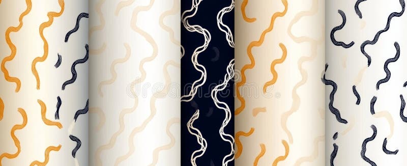 Tiparele geometrice fără sudură, cu semicircuri și cercuri colorate, creează un set de retrogradări cu șanțuri pe un abstract mode stock image