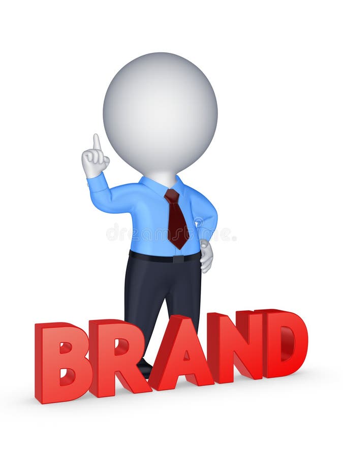 Palavra MARCA ilustração royalty free